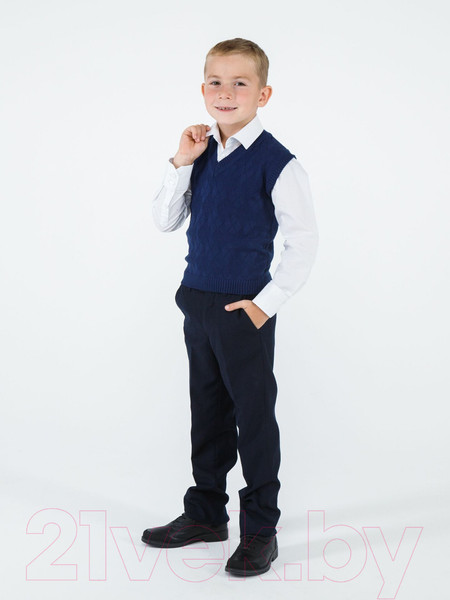 Изображение товара Жилет детский Amarobaby Pure Love School / AB-OD21-PLS1001/20-128 (синий, р. 128)