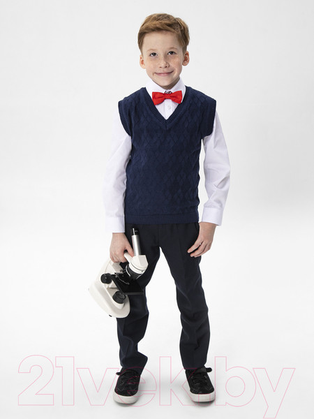 Изображение товара Жилет детский Amarobaby Pure Love School / AB-OD21-PLS1001/20-128 (синий, р. 128)