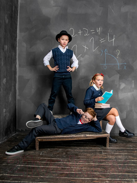 Изображение товара Жилет детский Amarobaby Pure Love School / AB-OD21-PLS1001/20-128 (синий, р. 128)