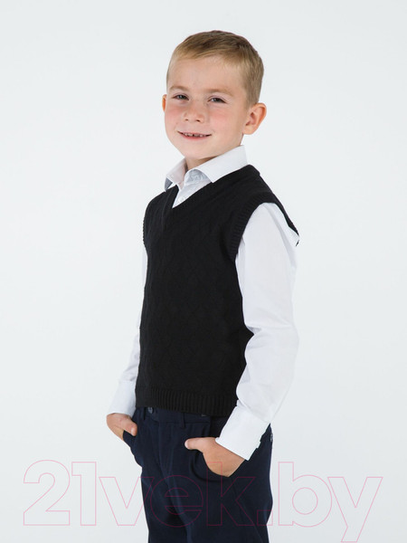 Изображение товара Жилет детский Amarobaby Pure Love School / AB-OD21-PLS1001/09-134 (черный, р. 134)