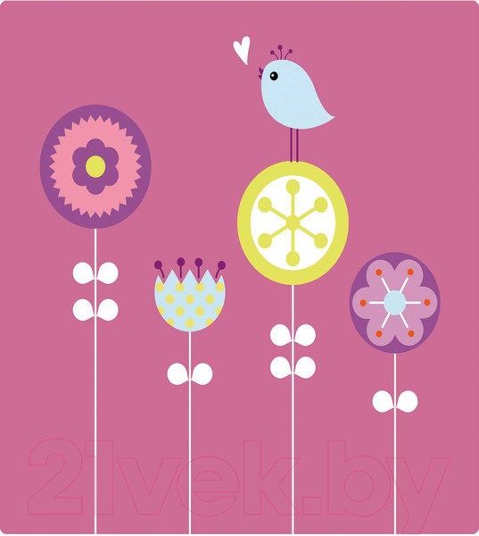 Изображение товара Наволочка декоративная JoyArty Птица на цветах / sl_47090