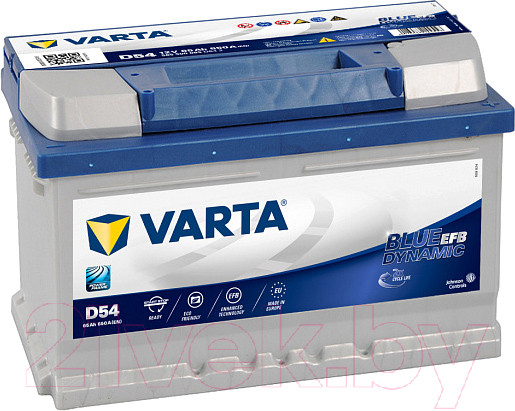 Изображение товара Автомобильный аккумулятор Varta Blue Dynamic EFB R+ / 565500065 (65 А/ч)