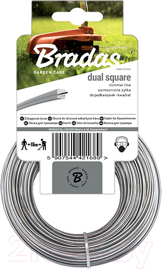 Изображение товара Леска для триммера Bradas Ripper Dual / ZRK2015K (квадрат)