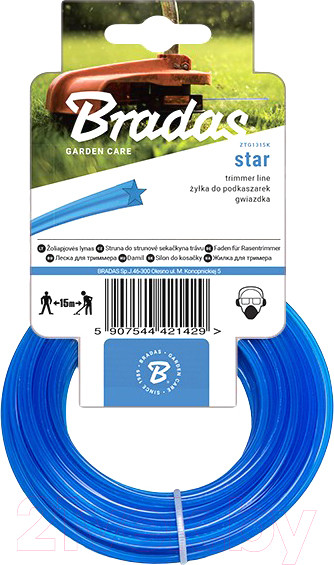 Изображение товара Леска для триммера Bradas Trimmer / ZTG2015K (звезда)
