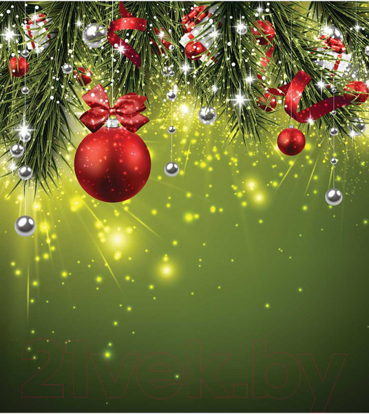 Изображение товара Наволочка декоративная JoyArty Искрящаяся новогодняя елка / sl_47102835