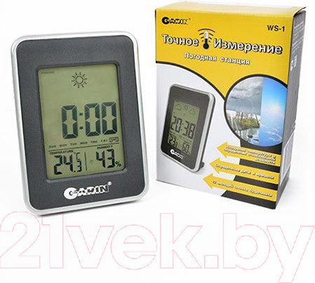 Изображение товара Метеостанция цифровая Garin Точное измерение WS-1 / БЛ12569