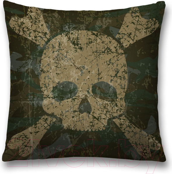 Изображение товара Наволочка декоративная JoyArty Камуфляжный череп / sl_34608