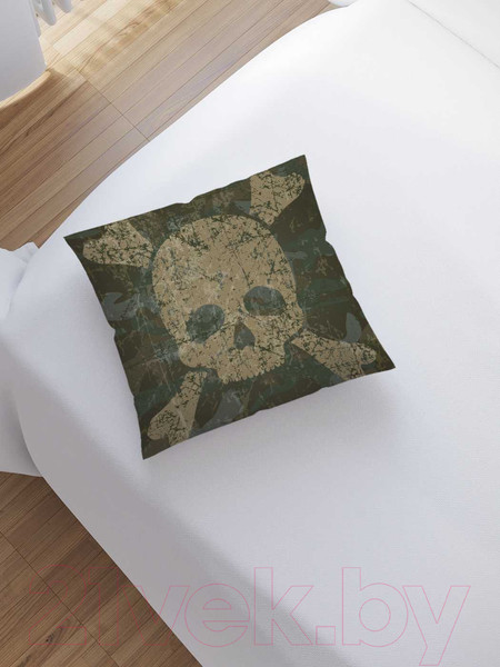 Изображение товара Наволочка декоративная JoyArty Камуфляжный череп / sl_34608