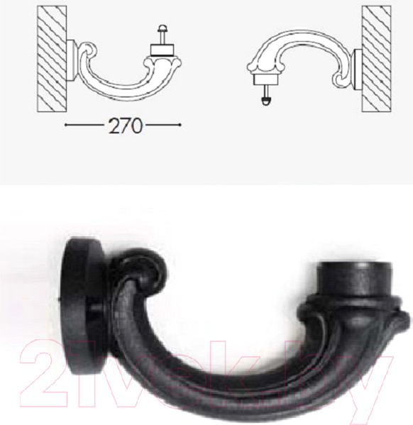 Изображение товара Кронштейн для светильника Fumagalli Ofir 000.132.000.A0