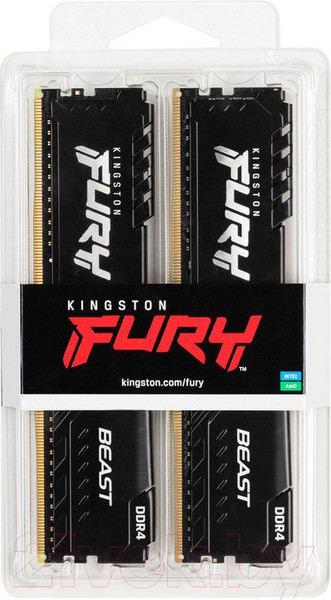 Изображение товара Оперативная память DDR4 Kingston KF436C18BBK2/32