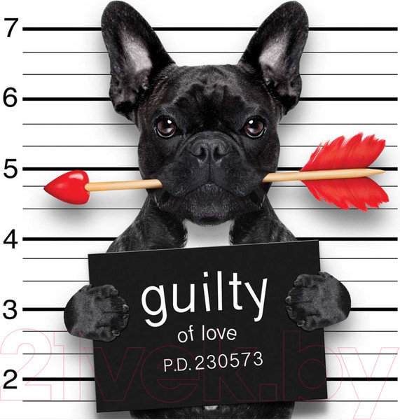 Изображение товара Наволочка декоративная JoyArty Влюбленный пес / sl_91986