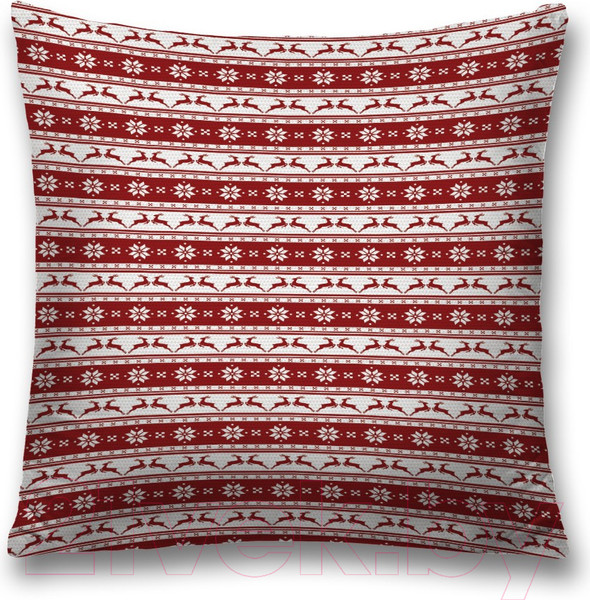 Изображение товара Наволочка декоративная JoyArty Норвежское Рождество / sl_37093