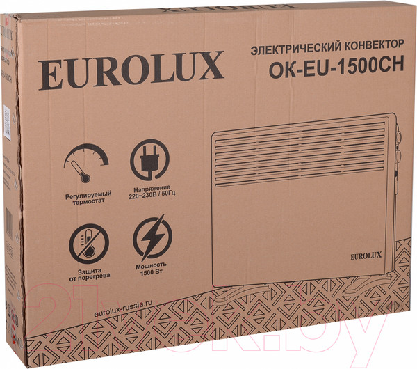 Изображение товара Конвектор EUROLUX ОК-EU-1500CH (67/4/32)