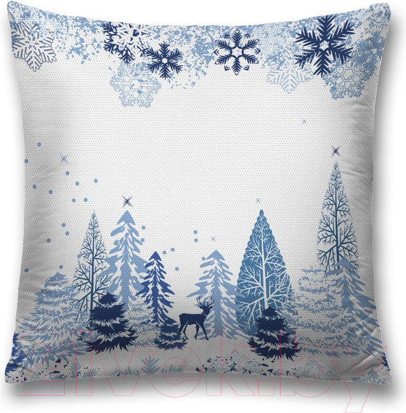 Изображение товара Наволочка декоративная JoyArty Снежное рождество / sl_37029