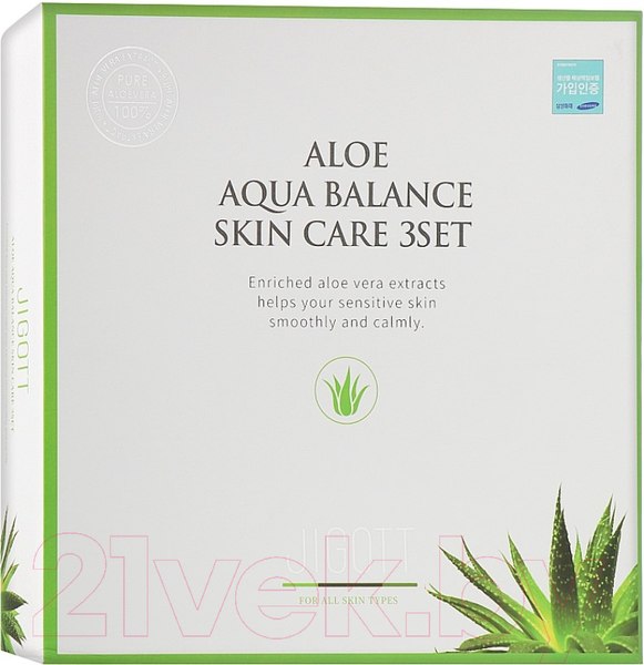 Изображение товара Набор косметики для лица Jigott Aloe Aqua Balance Skin Care 3set