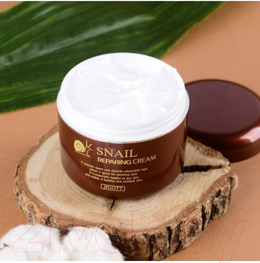 Изображение товара Крем для лица Jigott Snail Reparing Cream (100мл)