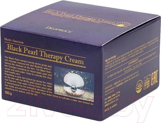 Изображение товара Крем для лица Deoproce Black Pearl Therapy Cream  (100мл)