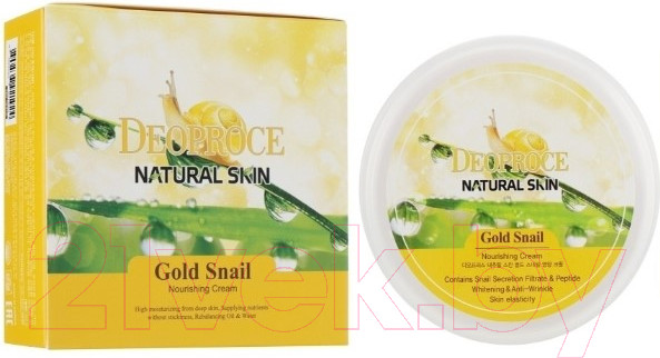 Изображение товара Крем для лица Deoproce Natural Skin Gold Snail Nourishing  (100г)