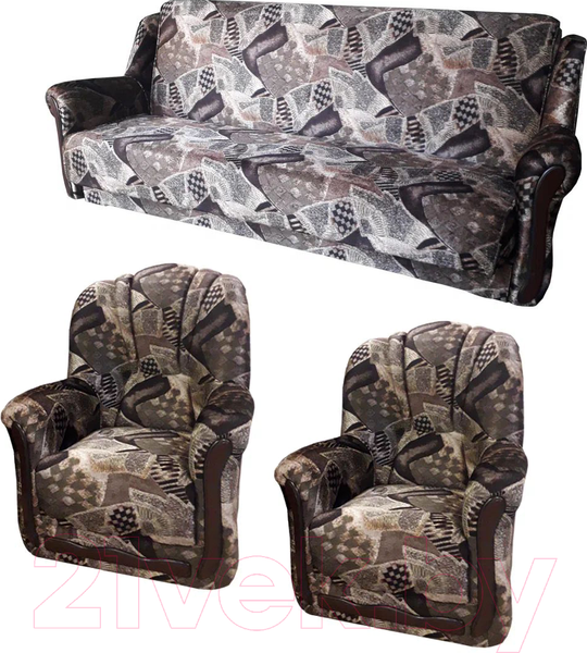 Изображение товара Комплект мягкой мебели Асмана Анна-1 (велюр сапоги)