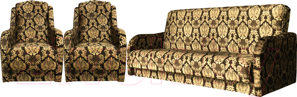 Изображение товара Комплект мягкой мебели Асмана Дачник-1 (велюр вензель)