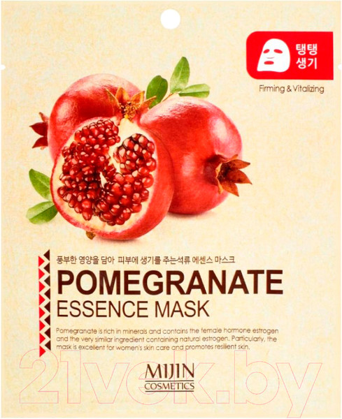 Изображение товара Маска для лица тканевая Mijin Cosmetics Гранат (25г)