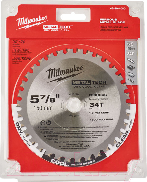 Изображение товара Пильный диск Milwaukee 48404080