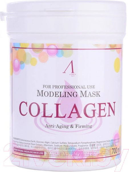 Изображение товара Маска для лица альгинатная Anskin Original Collagen Modeling Mask (700мл)
