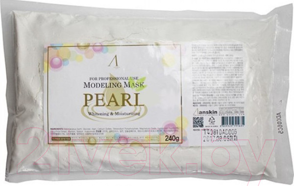 Изображение товара Маска для лица альгинатная Anskin Original Pearl Modeling Mask (240г)