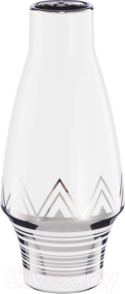 Изображение товара Ваза Вещицы Геометрия / Cha9  (белый/серебристый)