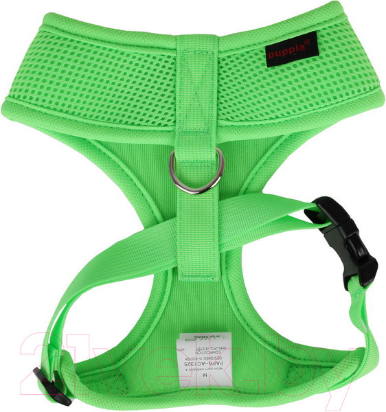 Изображение товара Шлея-жилетка для животных Puppia Neon Soft / PAPA-AC1325-GR-L (салатовый)