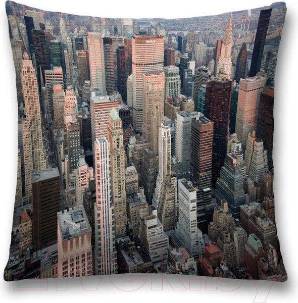 Изображение товара Наволочка декоративная JoyArty Городские высоты / sl_29819