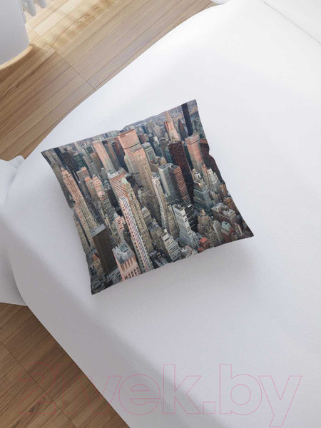 Изображение товара Наволочка декоративная JoyArty Городские высоты / sl_29819