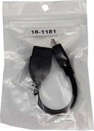 Изображение товара Адаптер Rexant OTG mini-USB / 18-1181 (черный, 0.15м)