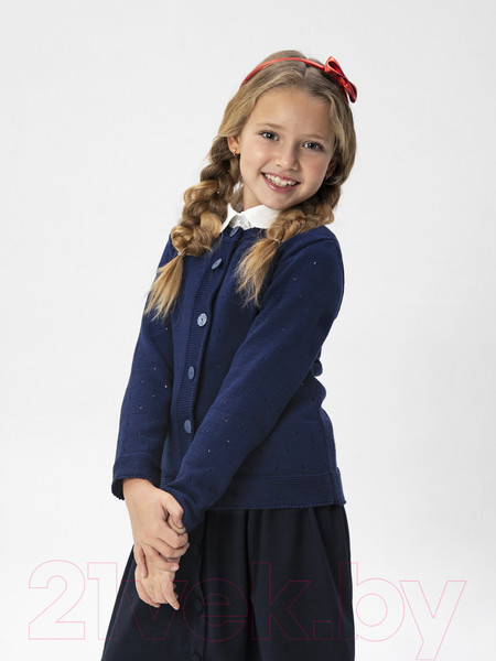 Изображение товара Кофта детская Amarobaby Pure Love School / AB-OD21-PLS1902/20-122 (синий, р. 122)