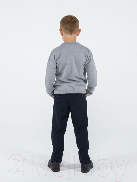 Изображение товара Кардиган детский Amarobaby Pure Love School / AB-OD21-PLS1901/11-128 (серый, р. 128)