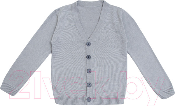 Изображение товара Кардиган детский Amarobaby Pure Love School / AB-OD21-PLS1901/11-128 (серый, р. 128)