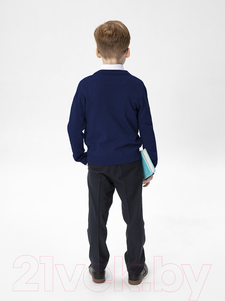 Изображение товара Кардиган детский Amarobaby Pure Love School / AB-OD21-PLS1901/20-134 (синий, р. 134)