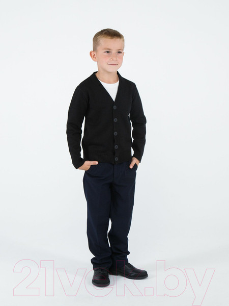 Изображение товара Кардиган детский Amarobaby Pure Love School / AB-OD21-PLS1901/09-122 (черный, р. 122)