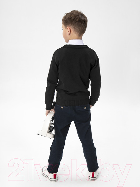 Изображение товара Кардиган детский Amarobaby Pure Love School / AB-OD21-PLS1901/09-134 (черный, р. 134)