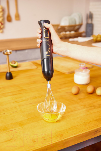 Изображение товара Блендер погружной Scarlett SC-HB42F72 (золотые звезды)