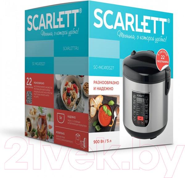Изображение товара Мультиварка Scarlett SC-MC410S27 (черный)