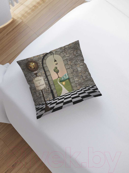 Изображение товара Наволочка декоративная JoyArty Тонкая тропа к дому / sl_14093
