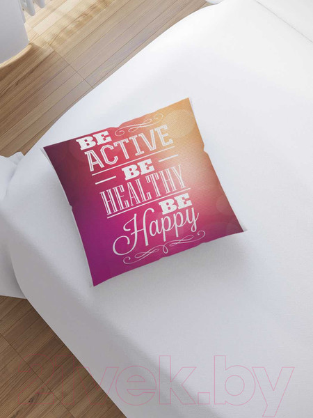 Изображение товара Наволочка декоративная JoyArty Жизненная мотивация / sl_36970