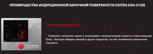 Изображение товара Индукционная варочная панель Exiteq EXH-312IB