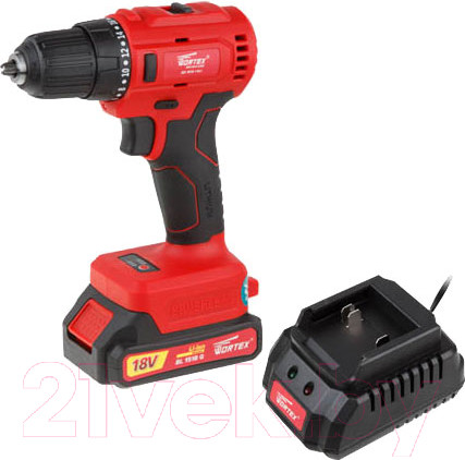 Изображение товара Аккумуляторная дрель-шуруповерт Wortex BD 1815-1 DLi (BD18151DLi0029)