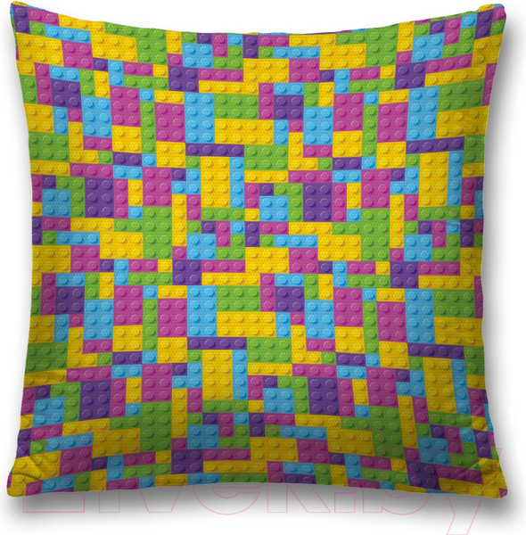 Изображение товара Наволочка декоративная JoyArty Красочное лего / sl_17962