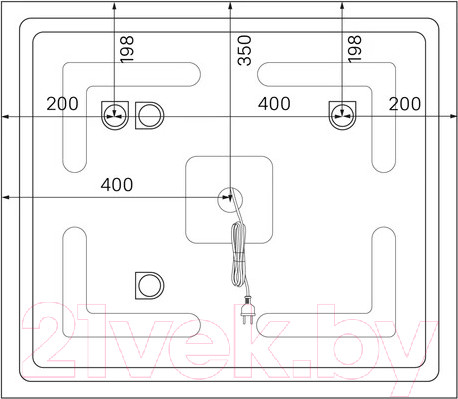 Изображение товара Зеркало IDDIS Oxford ЗЛП110