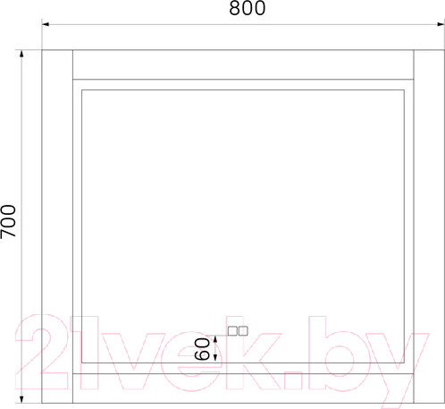 Изображение товара Зеркало IDDIS Oxford ЗЛП110