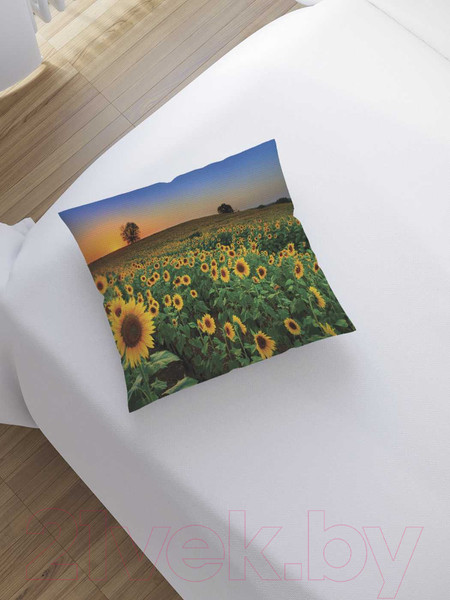 Изображение товара Наволочка декоративная JoyArty Край подсолнухов / sl_8250