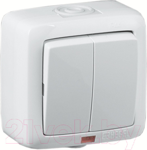 Изображение товара Выключатель Hegel Alfa ВА10-252 (белый)
